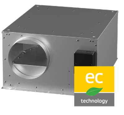 Tube fan insulated with EC motor