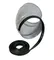 Black rubber gasket for a quick connection of circular ducts