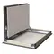 Aesthetic smoke evacuation shutter for ceiling mounting.