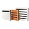 Double sound attenuating door or transfer grilles