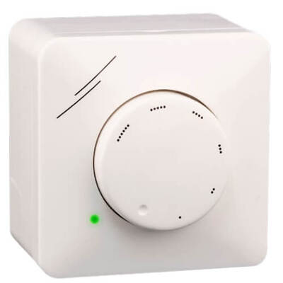 Fan control potentiometer with 0-10 VDC output signal and LED indication