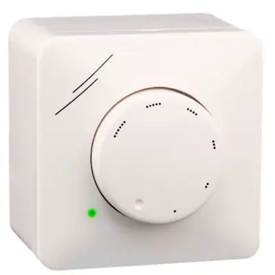 Fan control potentiometer with 0-10 VDC output signal and LED indication