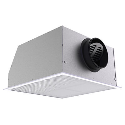 Modular perforated ceiling diffuser