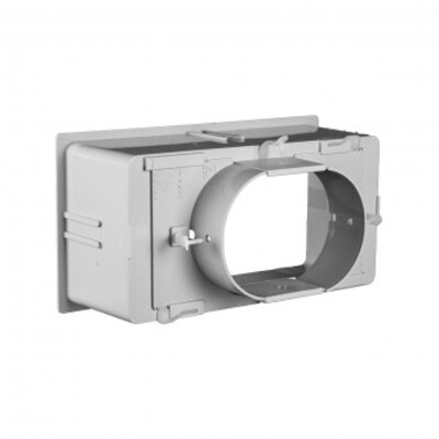 Polycarbonate plenum box with quick coupling