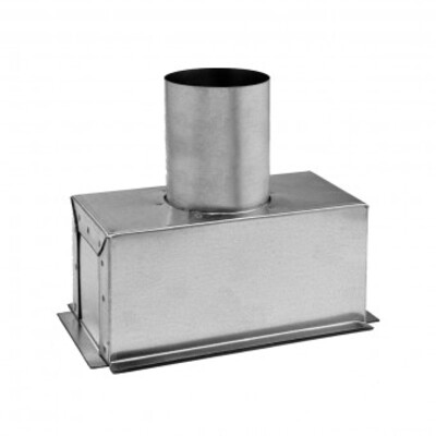 Galvanized steel plenum for supply and return grilles