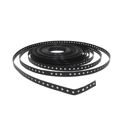 Plastified galvanized steel perforated bands