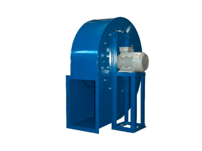 Backward curved blade centrifugal fans for dusty air