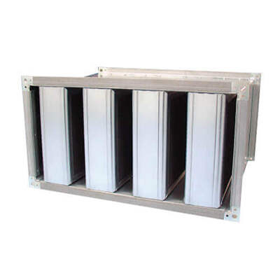 Rectangular VAV damper attenuator
