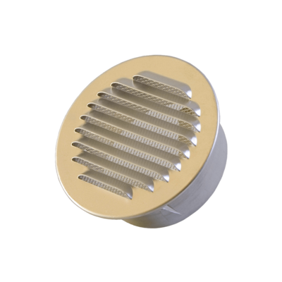 Circular external grill for air exhaust or supply