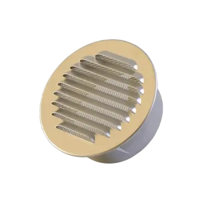 Circular external grill for air exhaust or supply