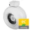 Backward curved centrifugal fan with EC motor