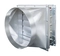 Round backdraught damper