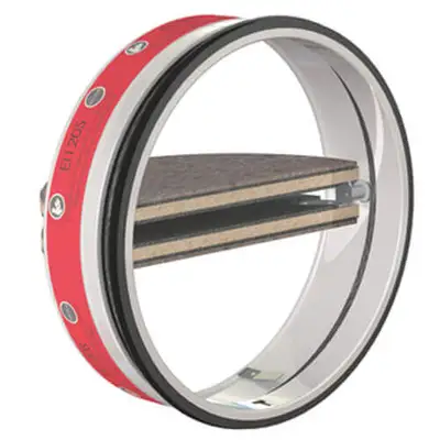 Circular fire damper cartridge with a fire resistance up to 120 min, equipped with a fusible link.