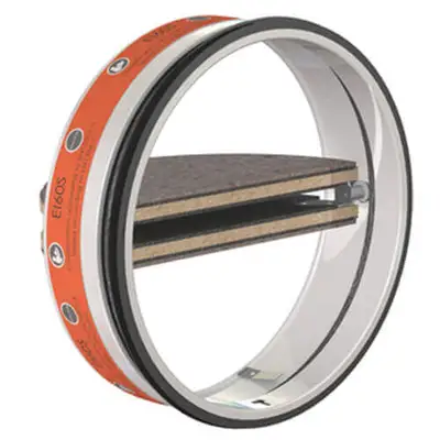 Circular fire damper cartridge with a fire resistance up to 60 min, equipped with a fusible link.