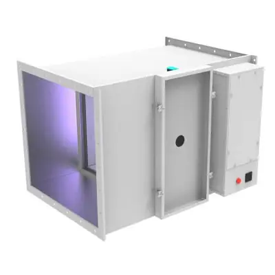 System for UV disinfection of air in ventilation ducts