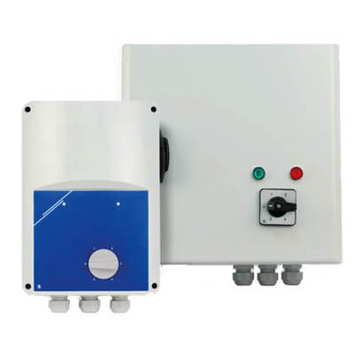 Transformer fan speed control  -  with flow detection