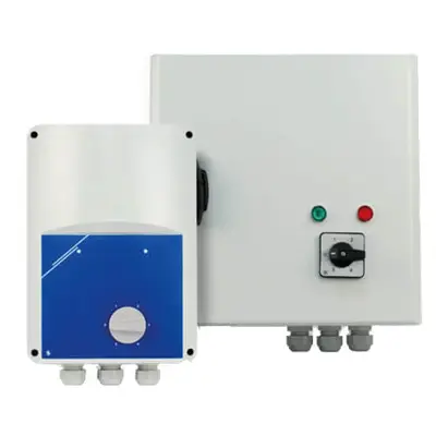 Transformer fan speed control  -  with flow detection