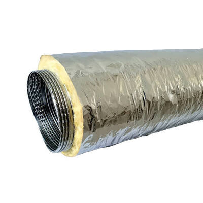 Lightweight flexible, acoustically insulated duct