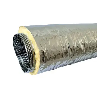 Lightweight flexible, acoustically insulated duct