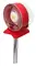 Optical smoke detector with service alarm for duct installation
