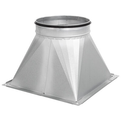 Circular outlet duct connection flange for MPC / MPC...T