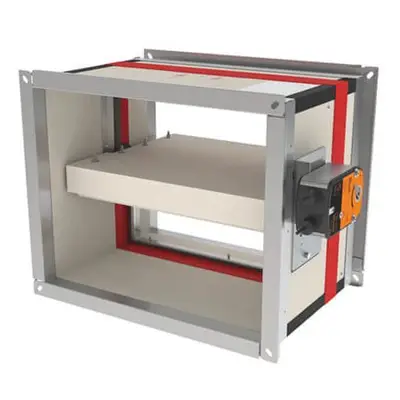 Aesthetic smoke evacuation shutter for ceiling mounting.