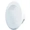 ROUND PERFORATED STEEL WALL GRILLE WITH MOUNTING CLIPS.