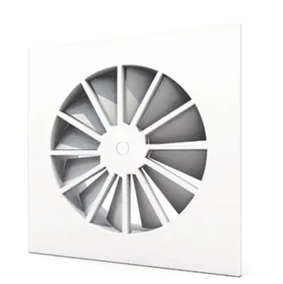 Grada International Square swirl diffuser with fixed blades