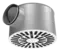 High induction square swirl diffuser with adjustable air pattern