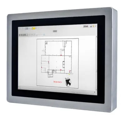 ZENiX VIEW - Panel PC with a flush-mounted touchscreen