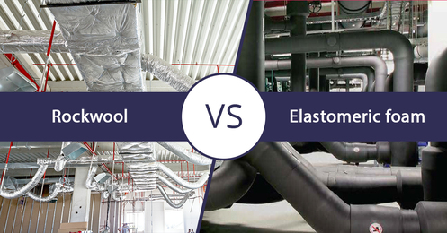 Elastomeric foam vs. Rockwool for HVAC Insulation