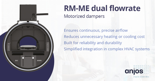 Smart ventilation for commercial spaces: Introducing the RM-ME dual-flow motorised damper